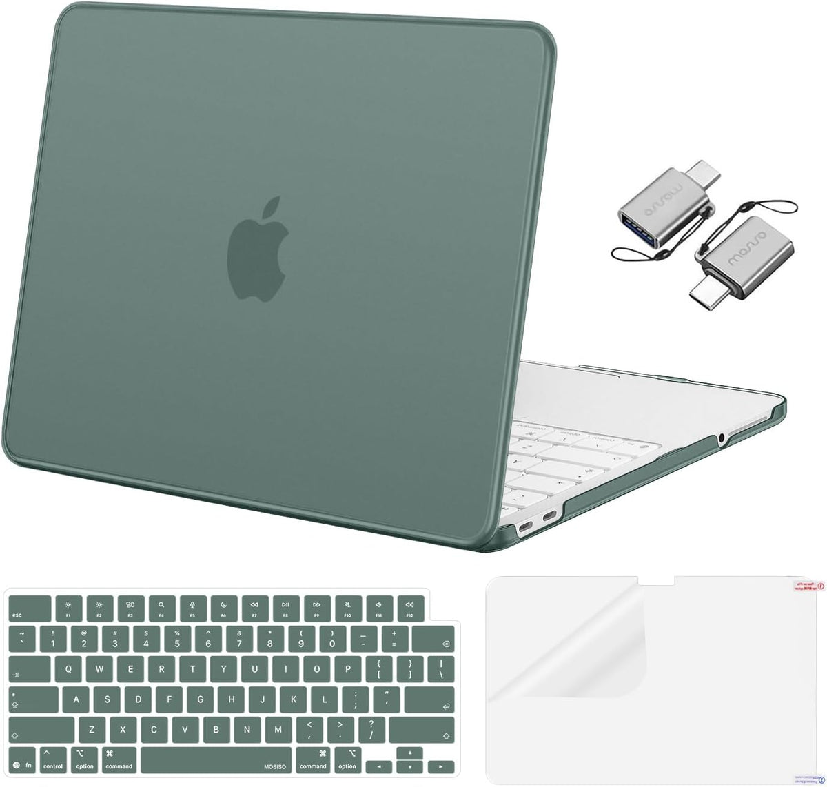 MOSISO Crack-Resistant Cover for MacBook Neo Case 13 inch 2026 A3404 A18 Pro, Protective Hard Shell, Keyboard Cover, Screen Film & Type-C