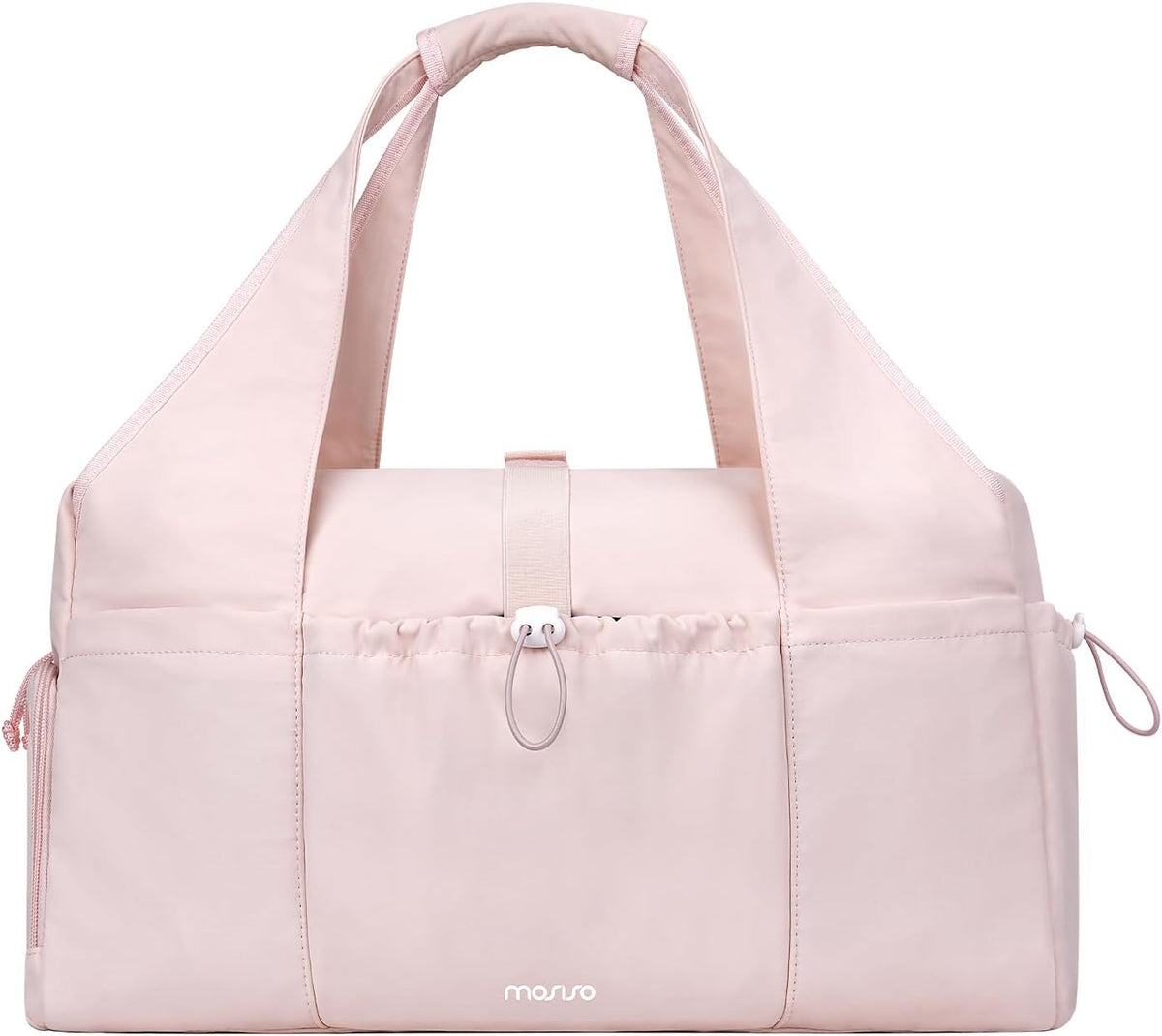 MOSISO Women Gym Duffle Weekender Overnight Bag,Separate‑Shoe‑Compartment,Inner‑Water‑Resistant‑Pocket & Built‑In Trolley‑Sleeve