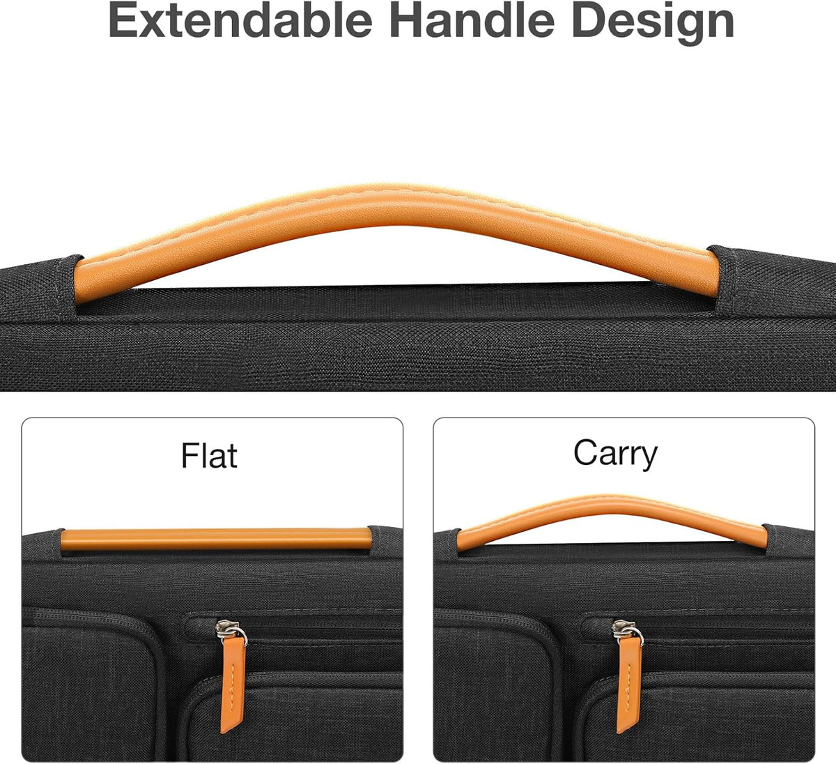 MOSISO 9-11 inch Tablet Sleeve Case for iPad A16 2025, iPad Air 11 inch M3 M2, iPad Pro 11 M4, iPad 10/9/8/7th, Galaxy Tab A9+/S9/S8/Plus 11, Side Open Carrying Bag with 4 Zipper Pockets, Black