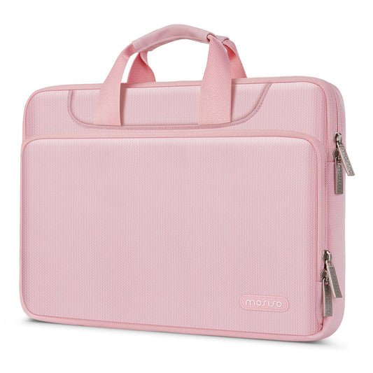 MOSISO 360 Shockproof Laptop Sleeve for 13-16 Inch MacBook Air/Pro & PC — Trolley Strap, Carry Handle & Multi-Slot Front Pocket