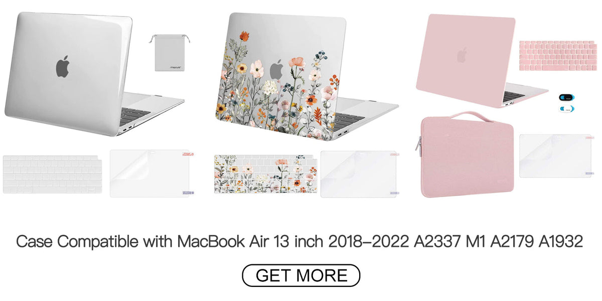 MacBook Air 13 inch M1 2018–2022: A2337, A2179, A1932 Case
