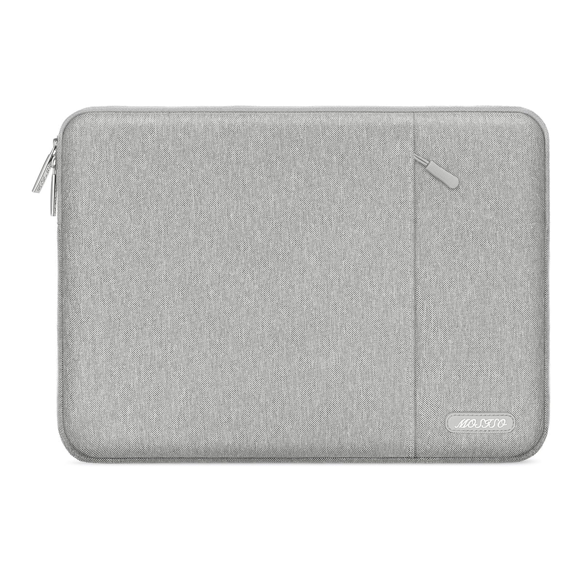 MOSISO Polyester Vertical Laptop Sleeve with Large Front Pocket, Slim Shockproof Case Fits 12.3–18.5 Inch MacBook Neo M1-M5 & Windows Chromebook Laptops