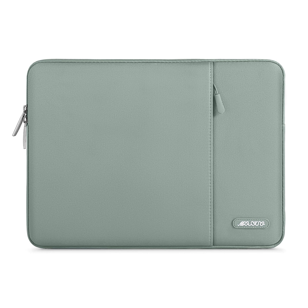 MOSISO Polyester Vertical Laptop Sleeve with Large Front Pocket, Slim Shockproof Case Fits 12.3–18.5 Inch MacBook Neo M1-M5 & Windows Chromebook Laptops