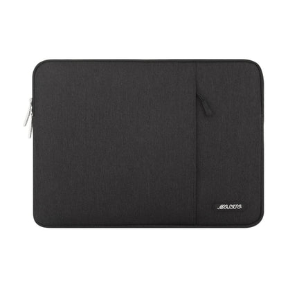 MOSISO Polyester Vertical Laptop Sleeve with Large Front Pocket, Slim Shockproof Case Fits 12.3–18.5 Inch MacBook Neo M1-M5 & Windows Chromebook Laptops