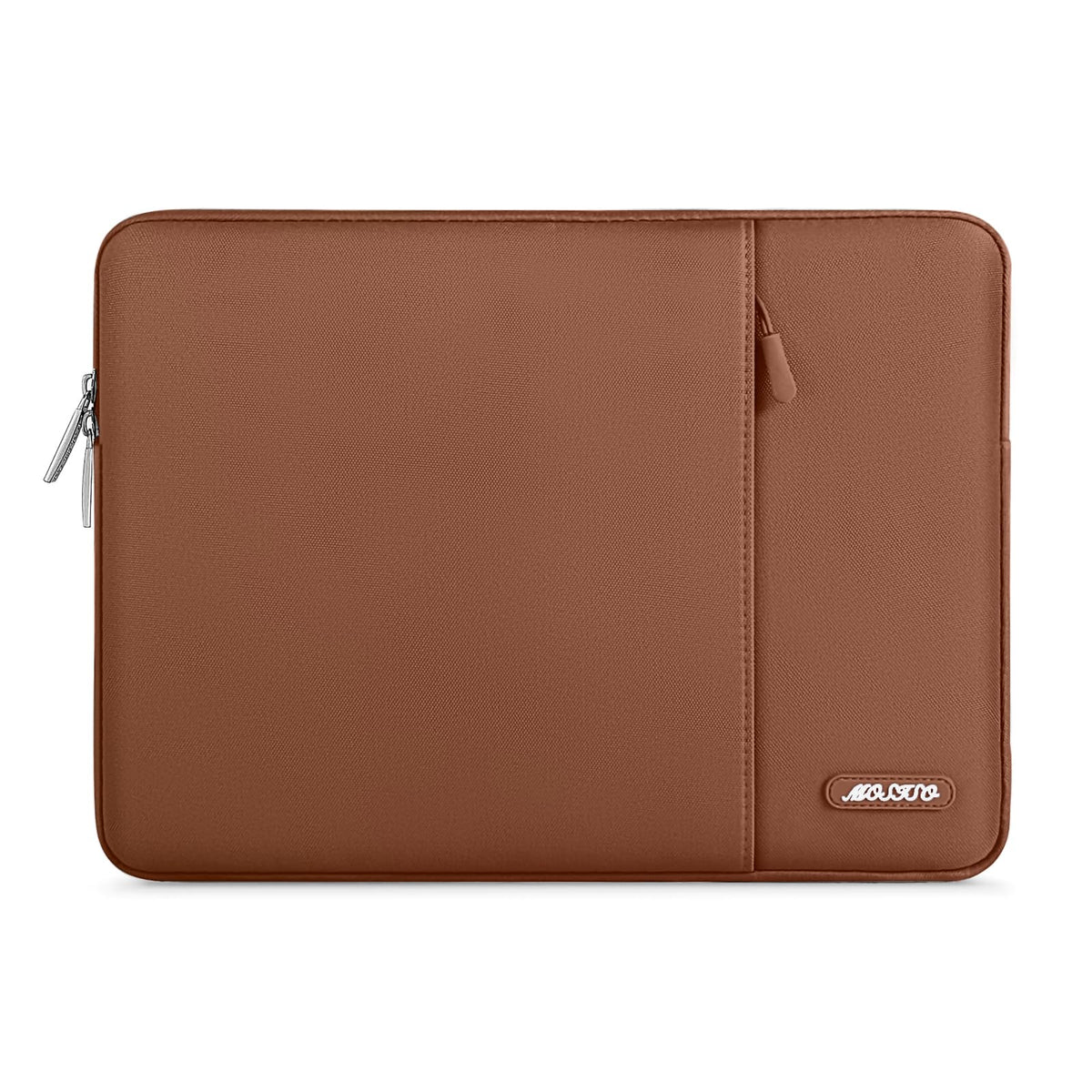 MOSISO Polyester Vertical Laptop Sleeve with Large Front Pocket, Slim Shockproof Case Fits 12.3–18.5 Inch MacBook Neo M1-M5 & Windows Chromebook Laptops