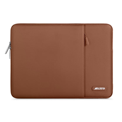 MOSISO Polyester Vertical Laptop Sleeve with Large Front Pocket, Slim Shockproof Case Fits 12.3–18.5 Inch MacBook Neo M1-M5 & Windows Chromebook Laptops