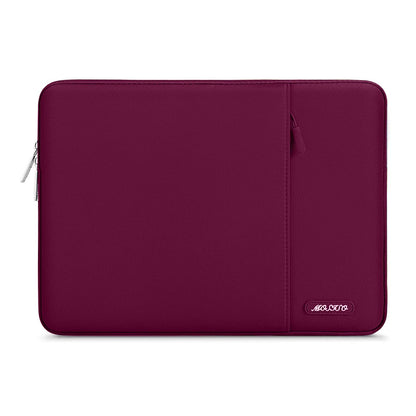 MOSISO Polyester Vertical Laptop Sleeve with Large Front Pocket, Slim Shockproof Case Fits 12.3–18.5 Inch MacBook Neo M1-M5 & Windows Chromebook Laptops