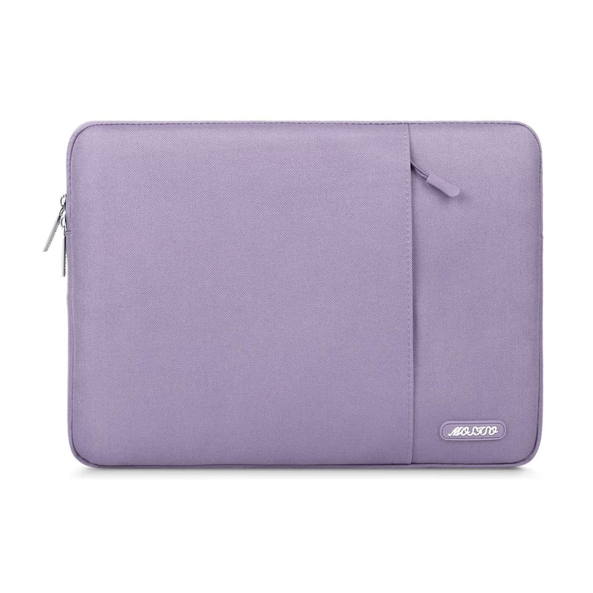 MOSISO Polyester Vertical Laptop Sleeve with Large Front Pocket, Slim Shockproof Case Fits 12.3–18.5 Inch MacBook Neo M1-M5 & Windows Chromebook Laptops