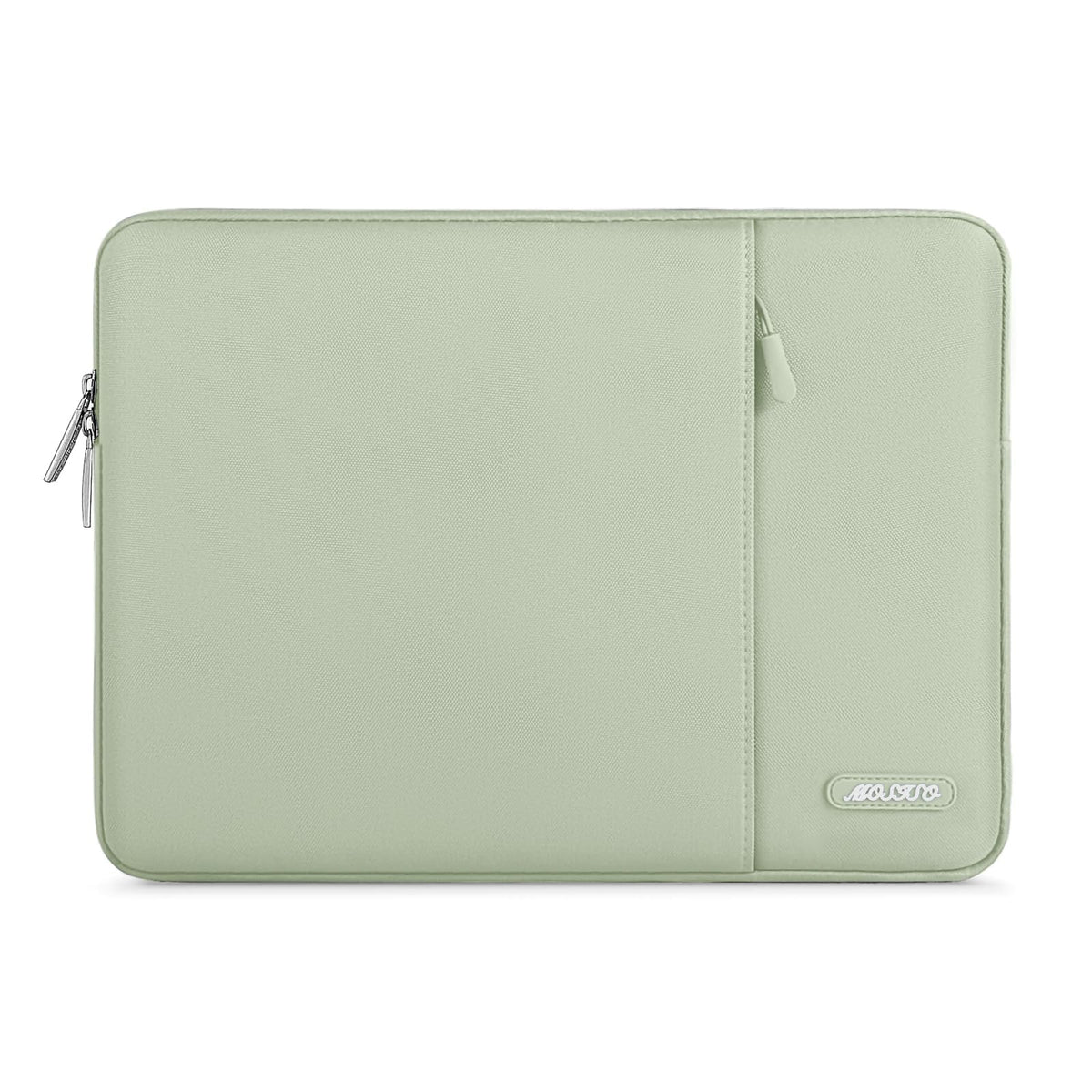 MOSISO Polyester Vertical Laptop Sleeve with Large Front Pocket, Slim Shockproof Case Fits 12.3–18.5 Inch MacBook Neo M1-M5 & Windows Chromebook Laptops
