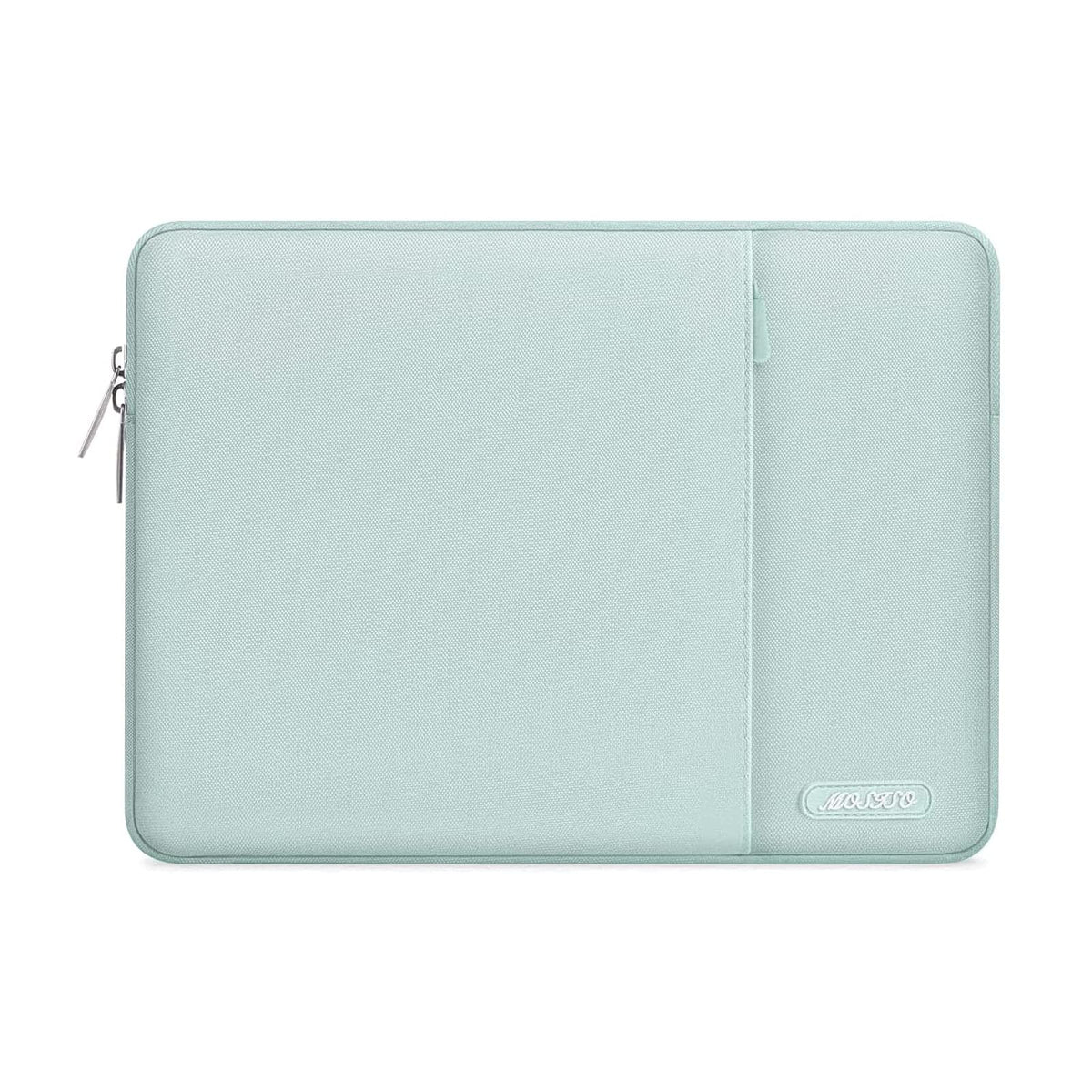 MOSISO Polyester Vertical Laptop Sleeve with Large Front Pocket, Slim Shockproof Case Fits 12.3–18.5 Inch MacBook Neo M1-M5 & Windows Chromebook Laptops