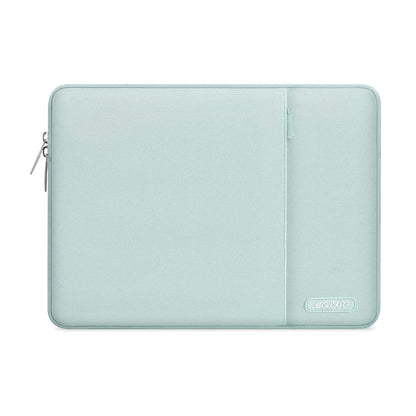 MOSISO Polyester Vertical Laptop Sleeve with Large Front Pocket, Slim Shockproof Case Fits 12.3–18.5 Inch MacBook Neo M1-M5 & Windows Chromebook Laptops