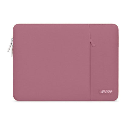 MOSISO Polyester Vertical Laptop Sleeve with Large Front Pocket, Slim Shockproof Case Fits 12.3–18.5 Inch MacBook Neo M1-M5 & Windows Chromebook Laptops
