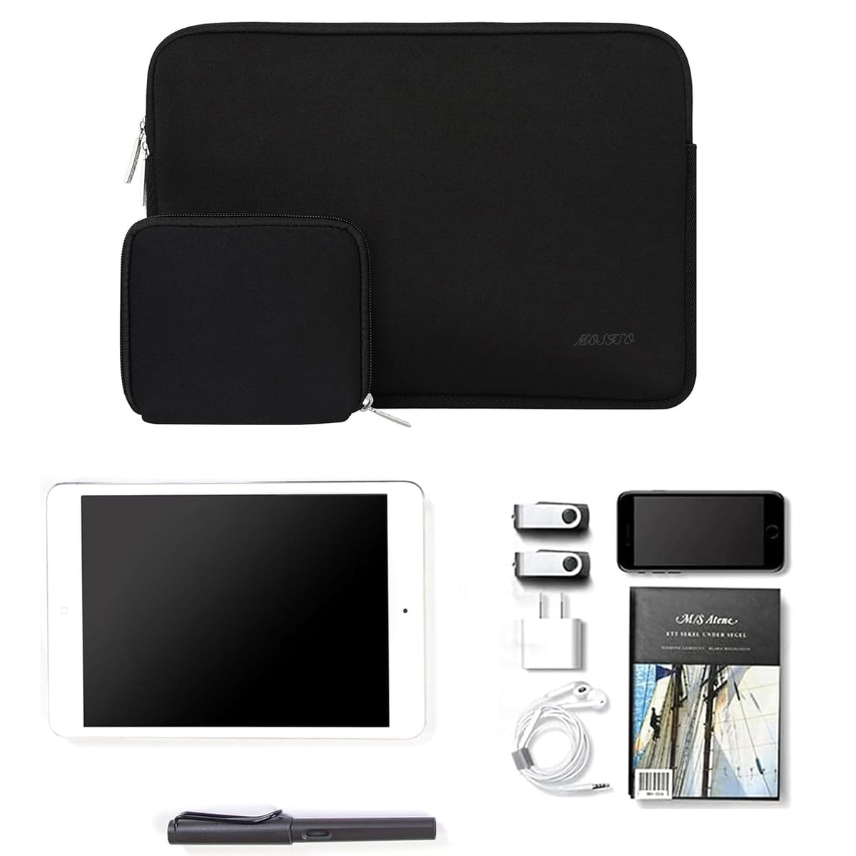 MOSISO 9-11 inch Tablet Sleeve Case for iPad A16 2025, iPad Air 11 inch M3 M2, iPad Pro 11 M4, iPad 10/9/8/7th, Galaxy Tab A9+/S9/S8/Plus 11