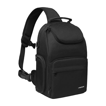 MOSISO Quick Access Camera Sling Bag, Crossbody Pack with Modular Inserts, Tripod Holder & PU Handle for DSLR Mirrorless Canon Nikon Sony