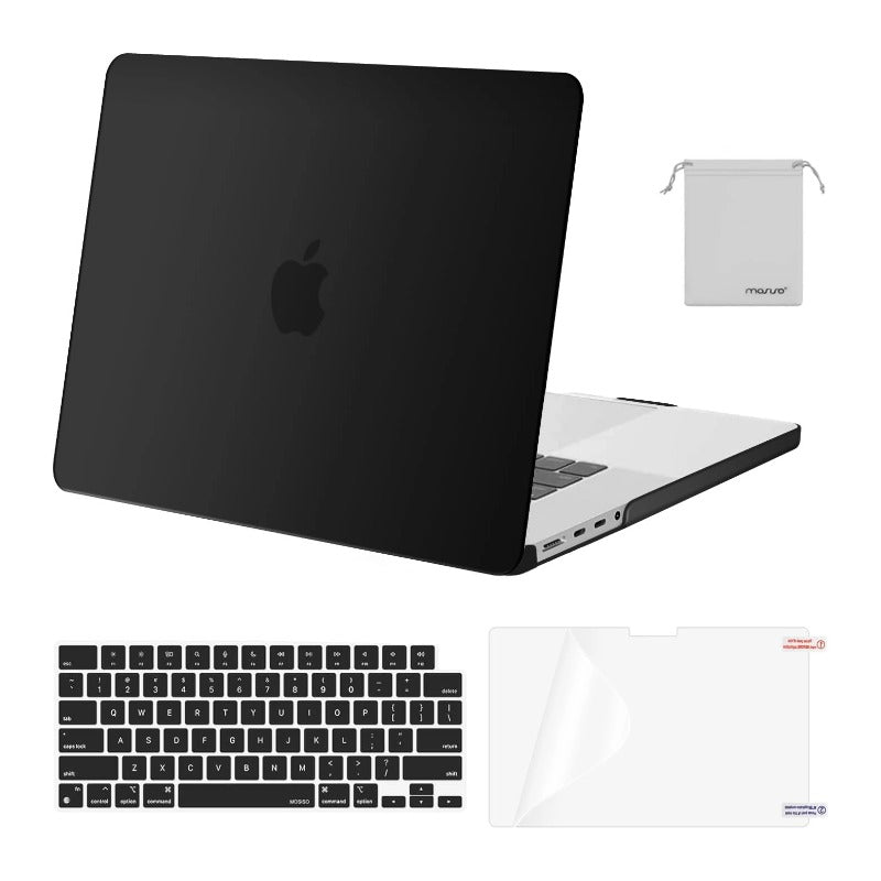 MOSISO 4in1 MultiColor Hard Shell Case Compatible with MacBook Pro 16Inch M5-M1 Protective Laptop Cover With Keyboard Cover Screen Film Storage Pouch
