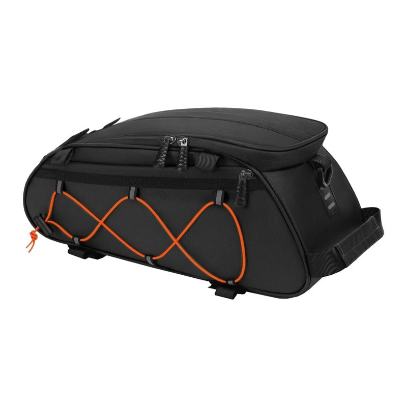 MOSISO Insulated Cooler Bike Rack Bag with 2 Detachable Side Panniers, Waterproof, 3-Way Shoulder Bag, Reflective Strip for Cycling Picnic Commute