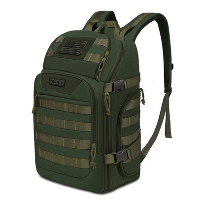 MOSISO 30L Military Tactical Backpack with USB Charging Port, MOLLE Webbing, Dry-Wet Separation Fits 15.6Laptop for3-Day Hiking Hunting Camping