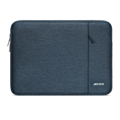 MOSISO Polyester Vertical Laptop Sleeve with Large Front Pocket, Slim Shockproof Case Fits 12.3–18.5 Inch MacBook Neo M1-M5 & Windows Chromebook Laptops