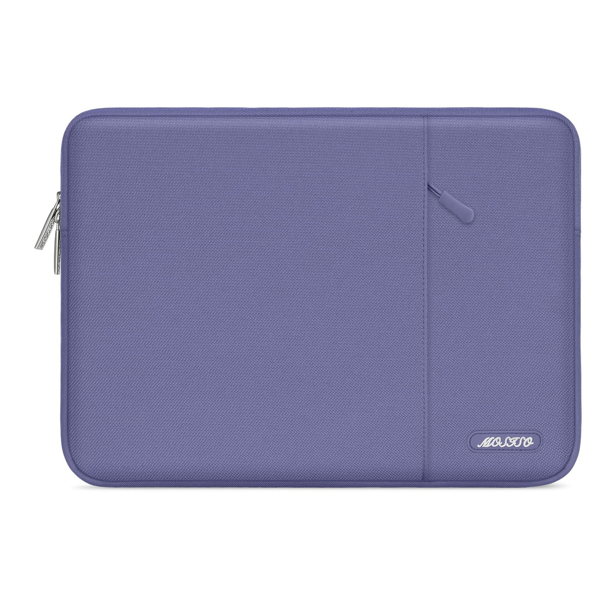 MOSISO Polyester Vertical Laptop Sleeve with Large Front Pocket, Slim Shockproof Case Fits 12.3–18.5 Inch MacBook Neo M1-M5 & Windows Chromebook Laptops
