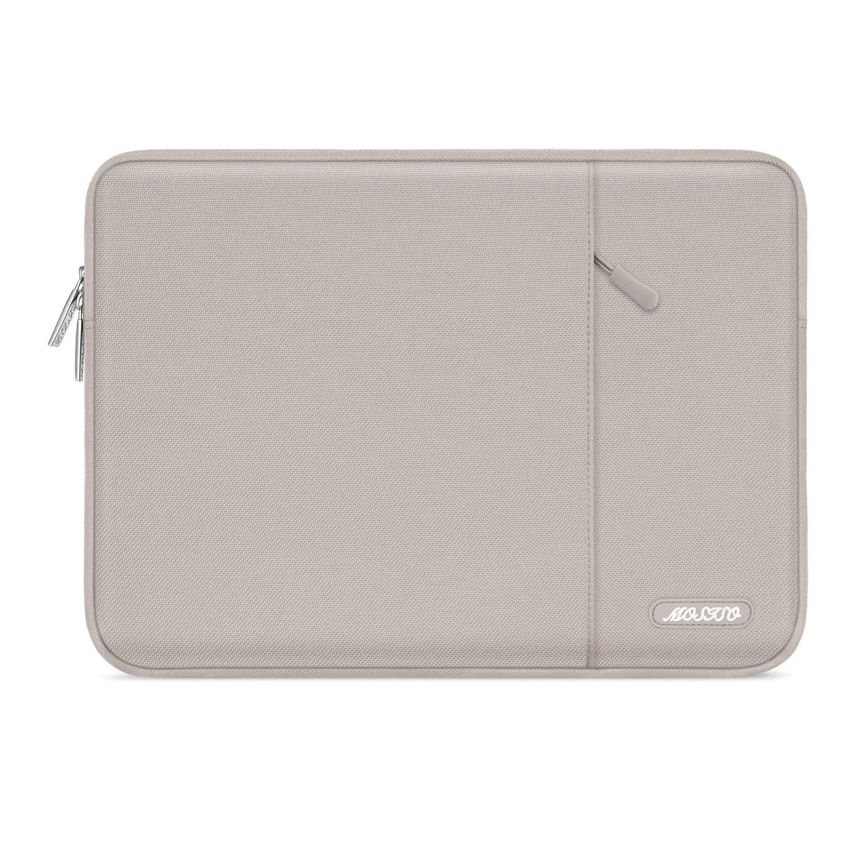 MOSISO Polyester Vertical Laptop Sleeve with Large Front Pocket, Slim Shockproof Case Fits 12.3–18.5 Inch MacBook Neo M1-M5 & Windows Chromebook Laptops