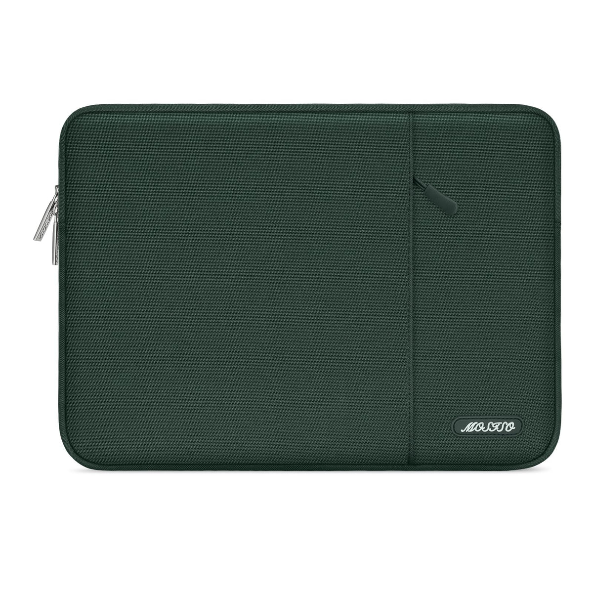 MOSISO Polyester Vertical Laptop Sleeve with Large Front Pocket, Slim Shockproof Case Fits 12.3–18.5 Inch MacBook Neo M1-M5 & Windows Chromebook Laptops
