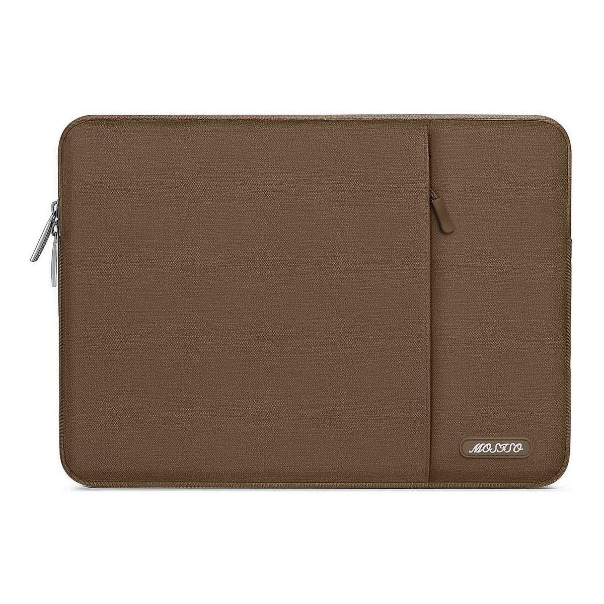 MOSISO Polyester Vertical Laptop Sleeve with Large Front Pocket, Slim Shockproof Case Fits 12.3–18.5 Inch MacBook Neo M1-M5 & Windows Chromebook Laptops