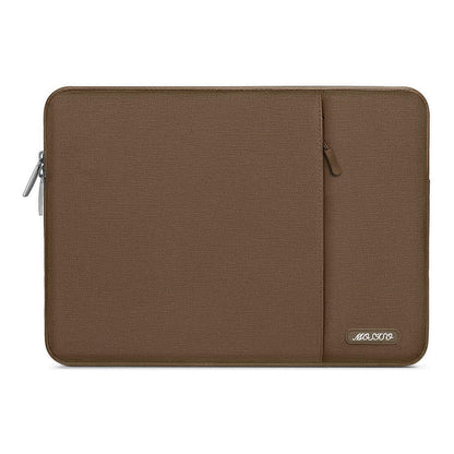 MOSISO Polyester Vertical Laptop Sleeve with Large Front Pocket, Slim Shockproof Case Fits 12.3–18.5 Inch MacBook Neo M1-M5 & Windows Chromebook Laptops