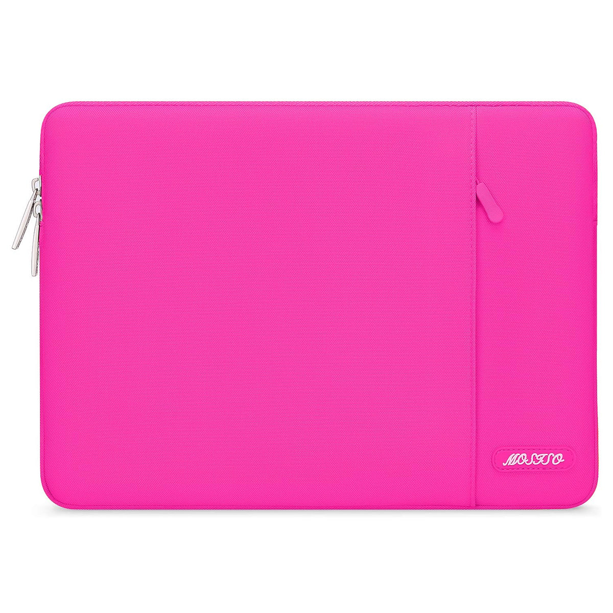 MOSISO Polyester Vertical Laptop Sleeve with Large Front Pocket, Slim Shockproof Case Fits 12.3–18.5 Inch MacBook Neo M1-M5 & Windows Chromebook Laptops