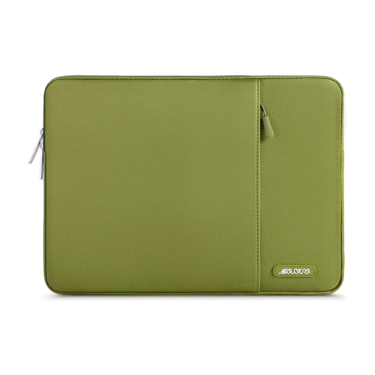 MOSISO Polyester Vertical Laptop Sleeve with Large Front Pocket, Slim Shockproof Case Fits 12.3–18.5 Inch MacBook Neo M1-M5 & Windows Chromebook Laptops