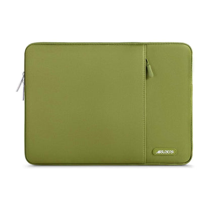 MOSISO Polyester Vertical Laptop Sleeve with Large Front Pocket, Slim Shockproof Case Fits 12.3–18.5 Inch MacBook Neo M1-M5 & Windows Chromebook Laptops