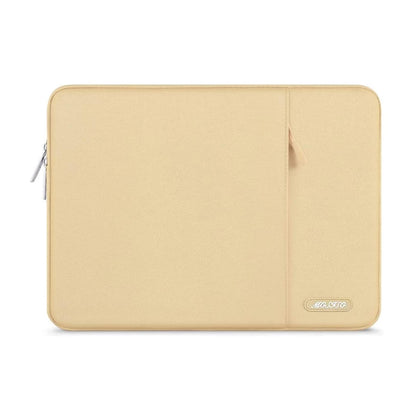 MOSISO Polyester Vertical Laptop Sleeve with Large Front Pocket, Slim Shockproof Case Fits 12.3–18.5 Inch MacBook Neo M1-M5 & Windows Chromebook Laptops