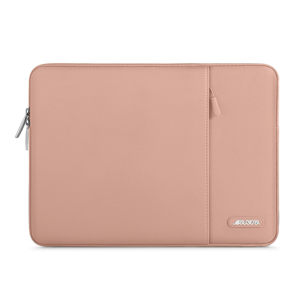 MOSISO Polyester Vertical Laptop Sleeve with Large Front Pocket, Slim Shockproof Case Fits 12.3–18.5 Inch MacBook Neo M1-M5 & Windows Chromebook Laptops