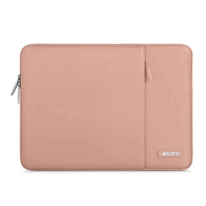 MOSISO Polyester Vertical Laptop Sleeve with Large Front Pocket, Slim Shockproof Case Fits 12.3–18.5 Inch MacBook Neo M1-M5 & Windows Chromebook Laptops