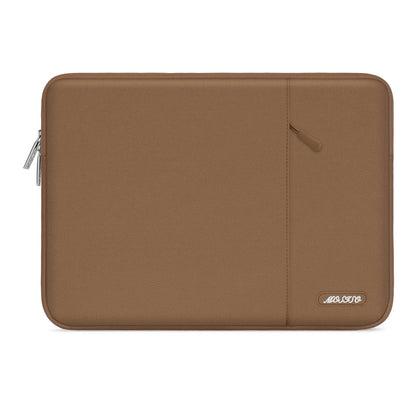 MOSISO Polyester Vertical Laptop Sleeve with Large Front Pocket, Slim Shockproof Case Fits 12.3–18.5 Inch MacBook Neo M1-M5 & Windows Chromebook Laptops