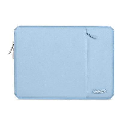MOSISO Polyester Vertical Laptop Sleeve with Large Front Pocket, Slim Shockproof Case Fits 12.3–18.5 Inch MacBook Neo M1-M5 & Windows Chromebook Laptops
