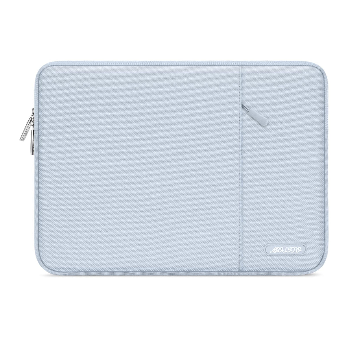 MOSISO Polyester Vertical Laptop Sleeve with Large Front Pocket, Slim Shockproof Case Fits 12.3–18.5 Inch MacBook Neo M1-M5 & Windows Chromebook Laptops