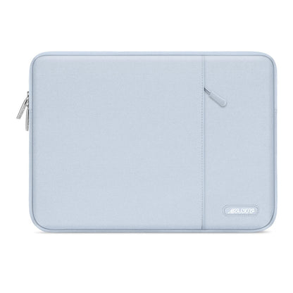 MOSISO Polyester Vertical Laptop Sleeve with Large Front Pocket, Slim Shockproof Case Fits 12.3–18.5 Inch MacBook Neo M1-M5 & Windows Chromebook Laptops