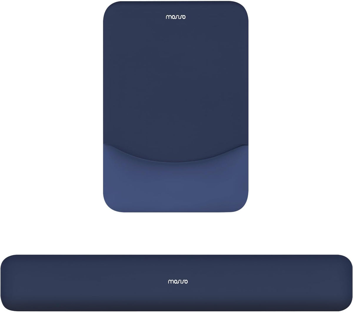 MOSISO Ergonomic Keyboard & Mouse Wrist Rest Set — Memory Foam Cushion with Non-Slip Base for Office, Gaming & Typing Pain Relief