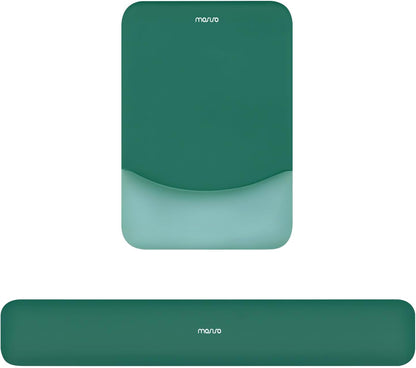 MOSISO Ergonomic Keyboard & Mouse Wrist Rest Set — Memory Foam Cushion with Non-Slip Base for Office, Gaming & Typing Pain Relief