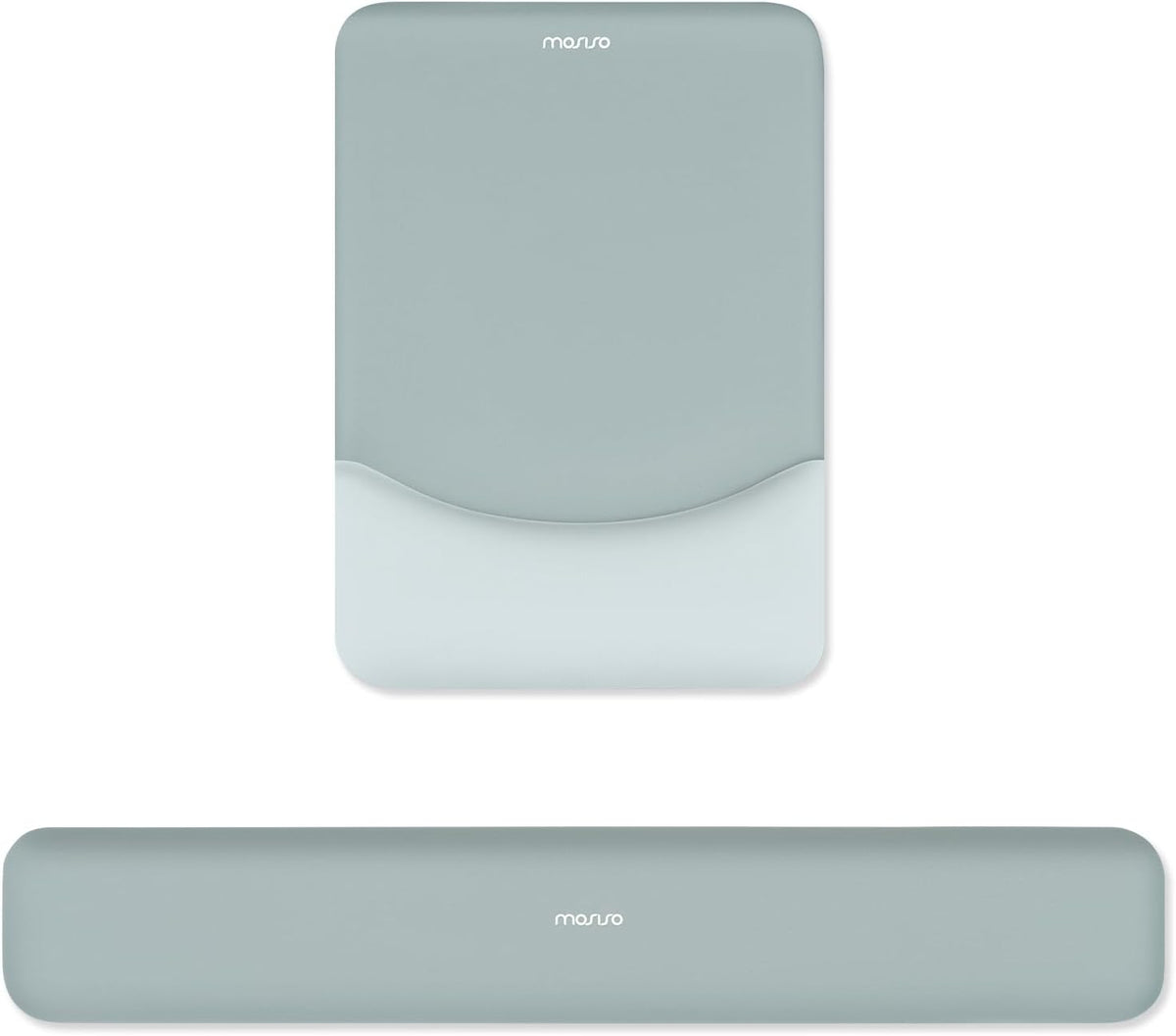 MOSISO Ergonomic Keyboard & Mouse Wrist Rest Set — Memory Foam Cushion with Non-Slip Base for Office, Gaming & Typing Pain Relief