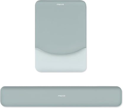 MOSISO Ergonomic Keyboard & Mouse Wrist Rest Set — Memory Foam Cushion with Non-Slip Base for Office, Gaming & Typing Pain Relief