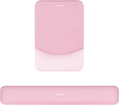 MOSISO Ergonomic Keyboard & Mouse Wrist Rest Set — Memory Foam Cushion with Non-Slip Base for Office, Gaming & Typing Pain Relief