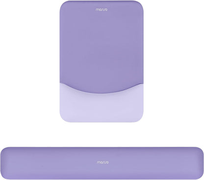 MOSISO Ergonomic Keyboard & Mouse Wrist Rest Set — Memory Foam Cushion with Non-Slip Base for Office, Gaming & Typing Pain Relief
