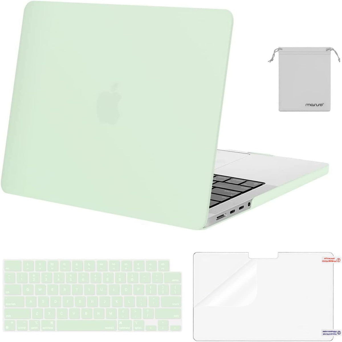 MOSISO Compatible with MacBook Pro 14 inch Case M5-M1 2026-2021 A3427 A3426 A3434 A3112 A3185 A3401 A2918 A2992 A2779 A2442,Hard Case&Keyboard Skin&ScreenFilm&Pouch
