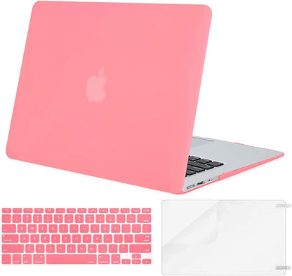 MOSISO Compatible with MacBook Air 13 inch Case (Models: A1369 & A1466, Older Version 2010-2017 Release), Protective Plastic Hard Shell Case & Keyboard Cover & Screen Protector, Black mysite