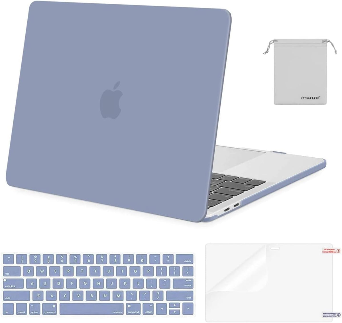 MOSISO Compatible with MacBook Pro 13 inch Case M2/M1 2016-2026 A2338 A2251 A2289 A2159 A1989 A1708 A1706,Plastic Hard Shell&Keyboard Cover&Screen Film&Storage Bag