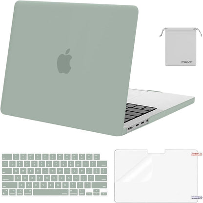 MOSISO Compatible with MacBook Pro 14 inch Case M5-M1 2026-2021 A3427 A3426 A3434 A3112 A3185 A3401 A2918 A2992 A2779 A2442,Hard Case&Keyboard Skin&ScreenFilm&Pouch