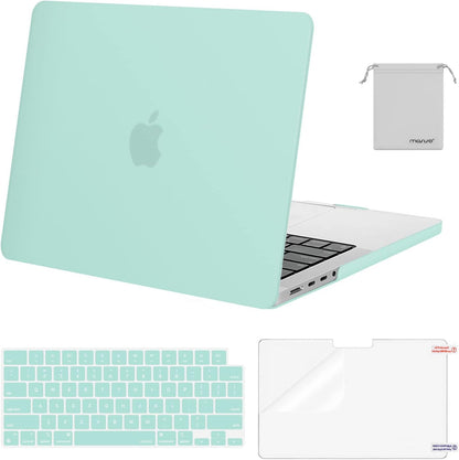 MOSISO Compatible with MacBook Pro 14 inch Case M5-M1 2026-2021 A3427 A3426 A3434 A3112 A3185 A3401 A2918 A2992 A2779 A2442,Hard Case&Keyboard Skin&ScreenFilm&Pouch