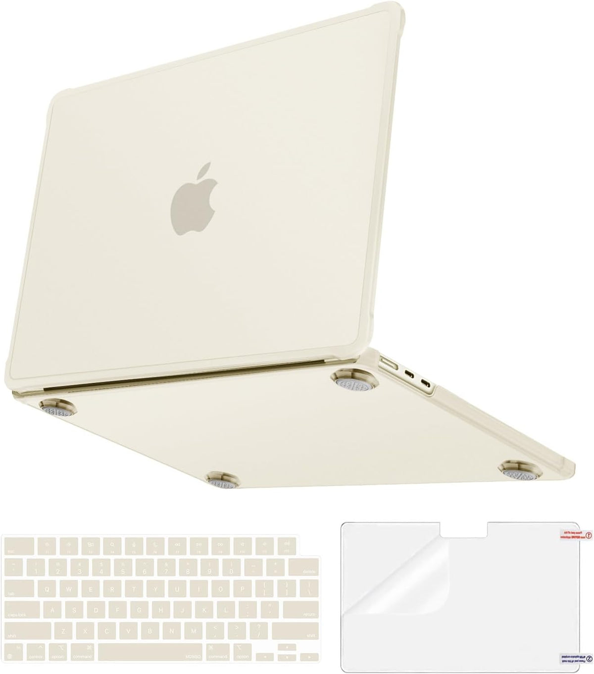 MOSISO Anti-Crack Slimness Case for MacBook Air 13 inch M5 M4 M3 M2 2026-2022 A3449 A3240 A3113 A2681, 3 in 1 Kit Anti-Fingerprints Reinforced TPU Bumper Hard Shell for MacBook Air 13.6, Pink mysite