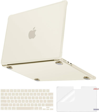MOSISO Anti-Crack Slimness Case for MacBook Air 13 inch M5 M4 M3 M2 2026-2022 A3449 A3240 A3113 A2681, 3 in 1 Kit Anti-Fingerprints Reinforced TPU Bumper Hard Shell for MacBook Air 13.6, Pink mysite